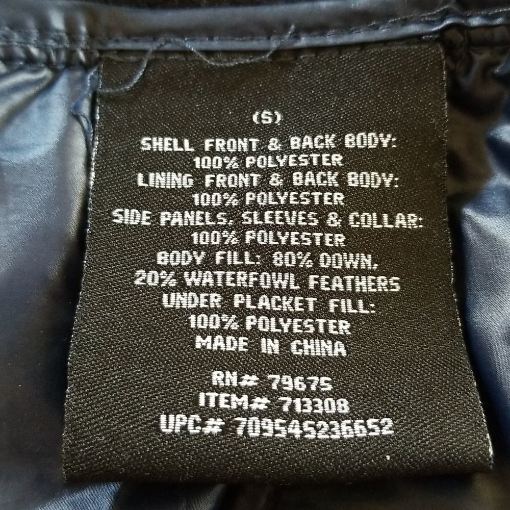 London Fog Hybrid Goose Down Puffer Jacket Gorpcore Size Small - Picture 7 of 11